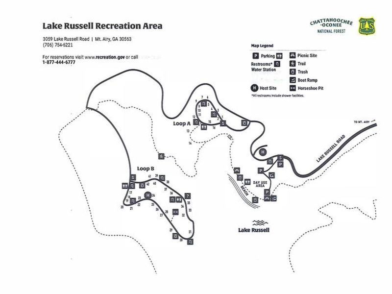 Site map of Campground