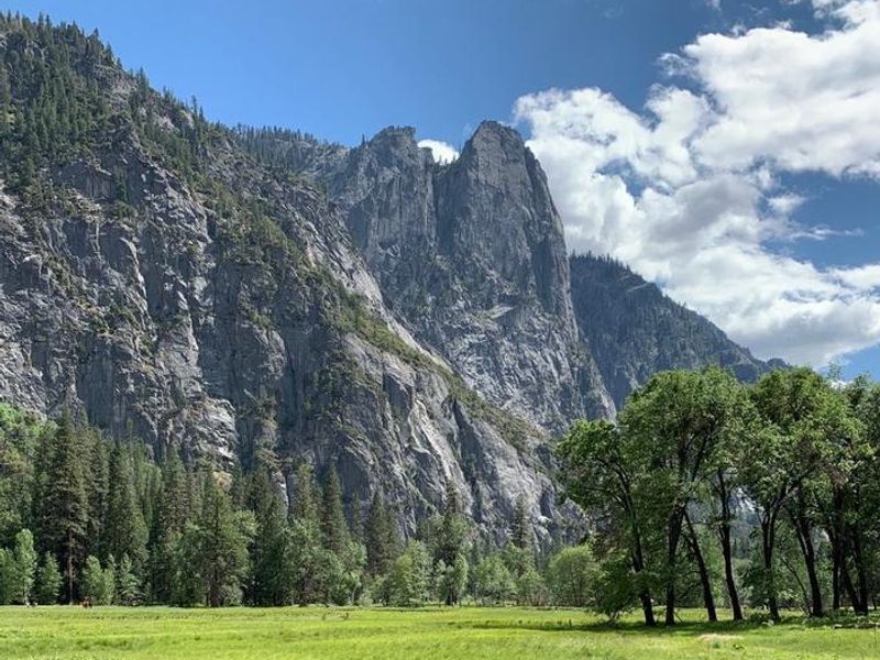 view of Sentinel Rock from the east