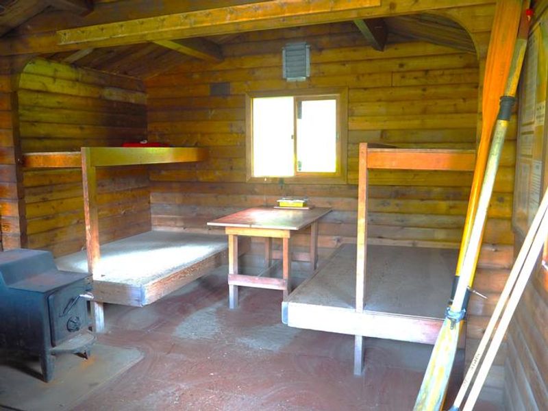 Marten Lake Cabin interior