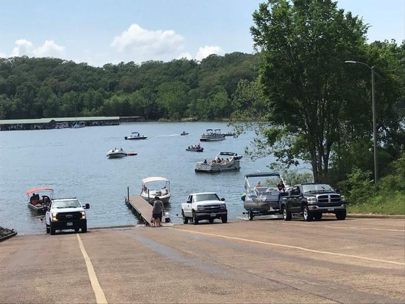 This 4 lane boat ramp features a mooring area, courtesy dock, life jacket loaner station and vessel & trailer tie-down area 
