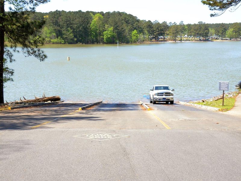 Galt's Ferry Boat Ramp, Three Lanes.  Usually open year 'round.