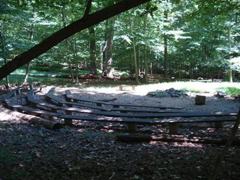 A large fire ring located in the upper loop of the campground provides a great place for group activities.  