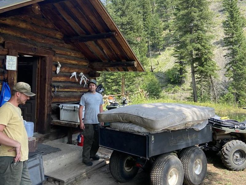 Hauling out ancient smelly mattresses!