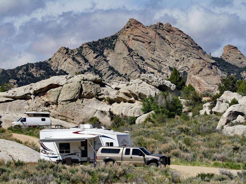 Some campsites are suitable for small RV campers