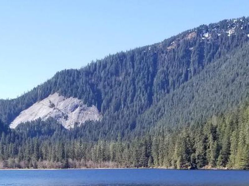 View from the front of Red Bay Cabin.