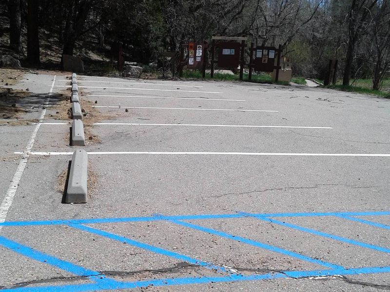 Paved accessible parking 