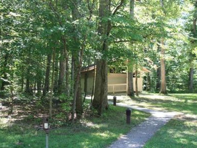 Lighted walkways to each restroom