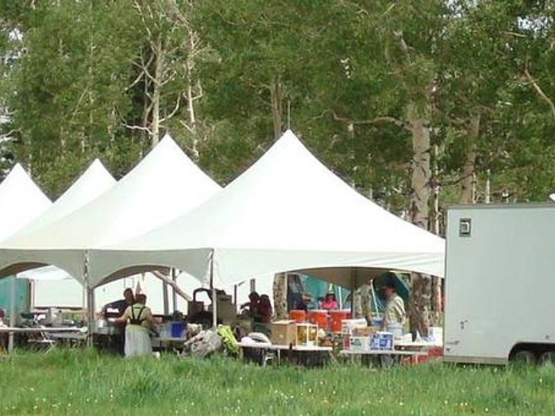 Main group area away from the camping sites