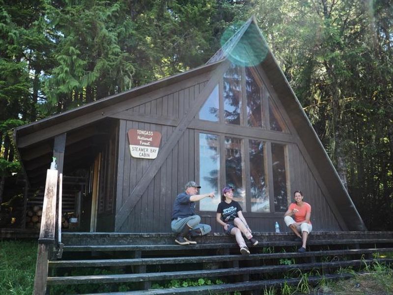 Enjoying Steamer Bay Cabin
