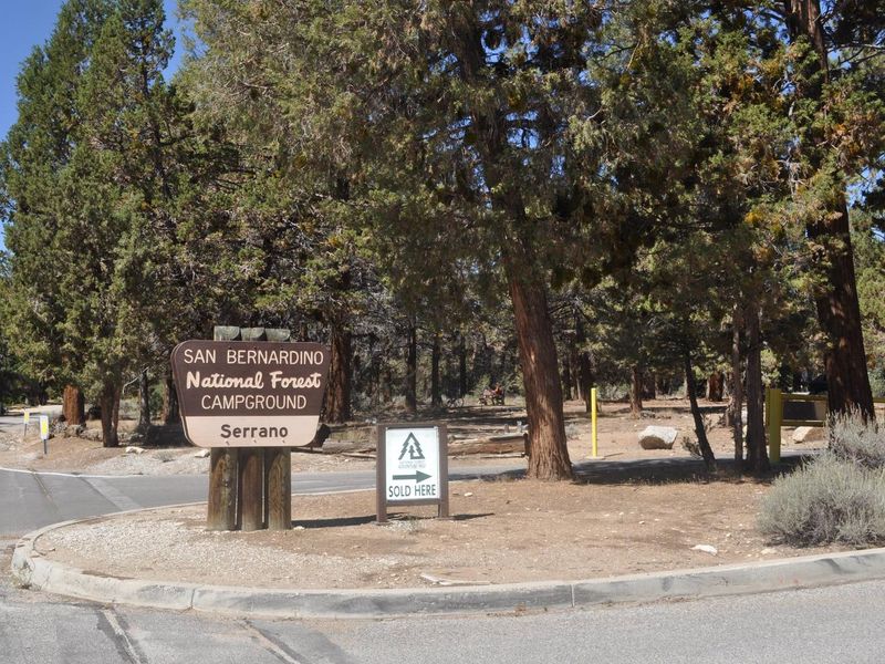 Serrano Campground Sign