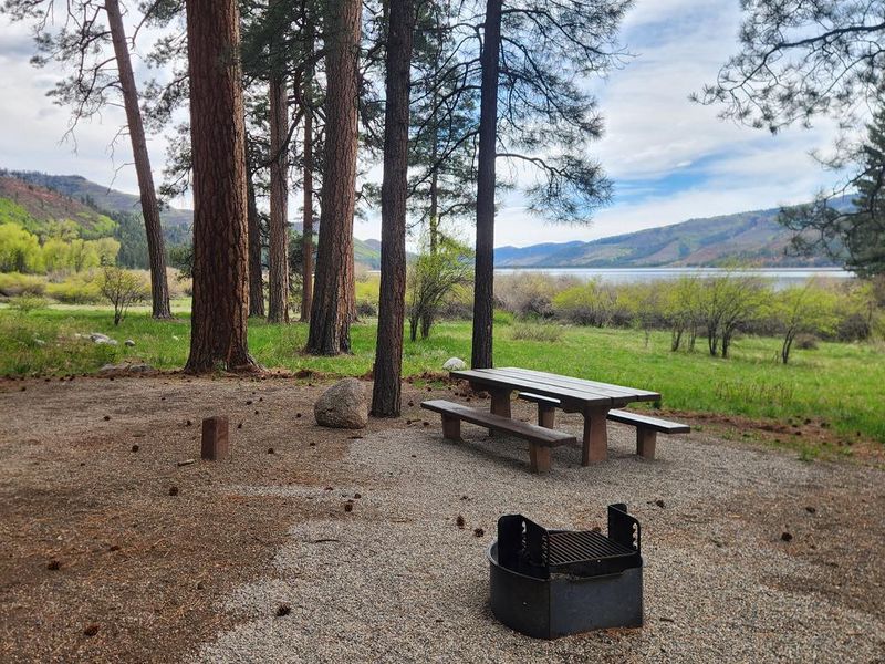 North Canyon campsite with lake view