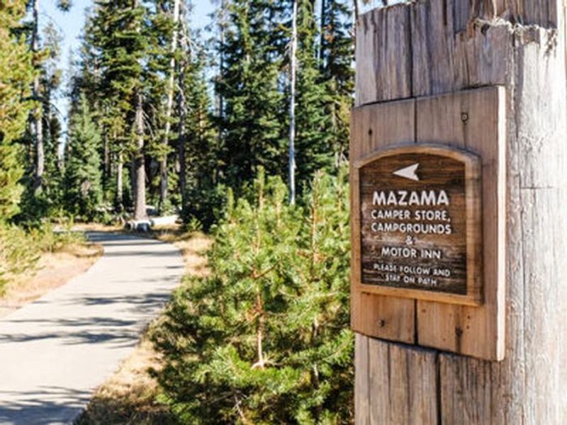 Entrance to Mazama Campground