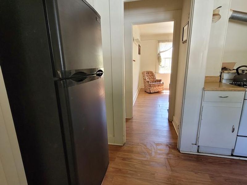 Kitchen looking into living area