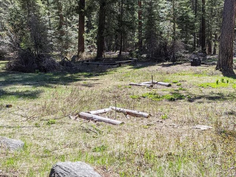 Horseshoe pits in Last Chance Campground