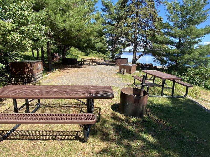 Large campsite on Rainy Lake