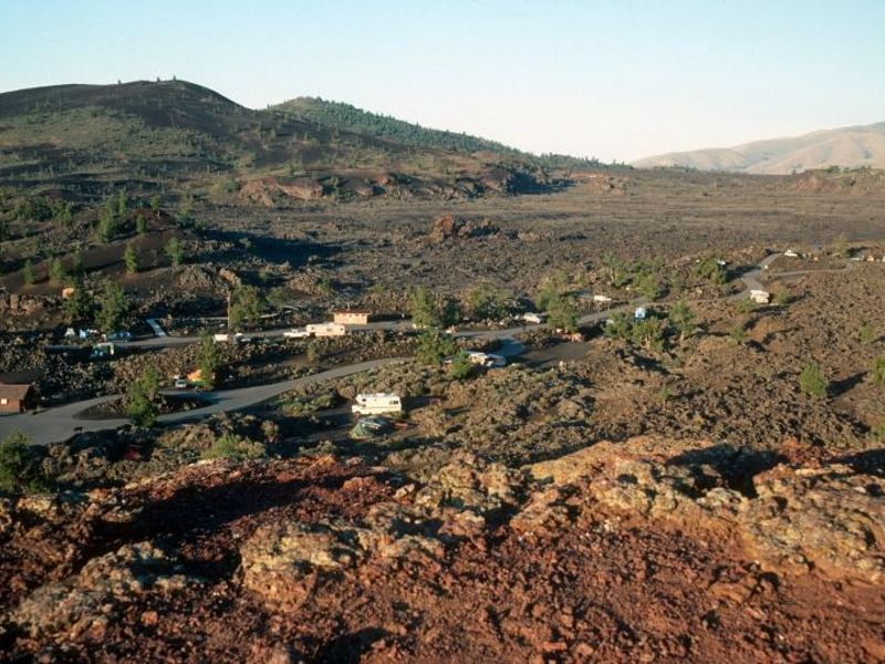 This campground offers the experience of camping on one of the youngest lava flows in the park.