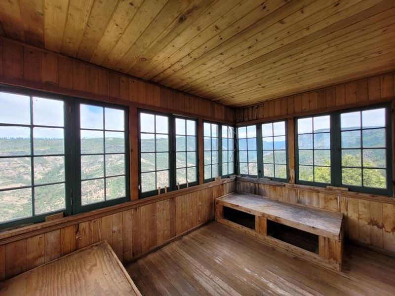 Looking out over Mill Creek Canyon from the bedroom.