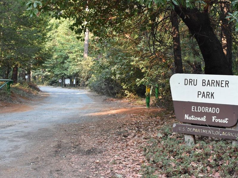 Front gate of Dru Barner Campground.