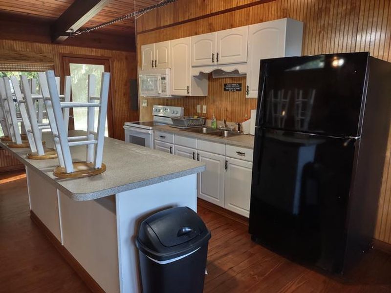 You'll find a full kitchen at the cabin
