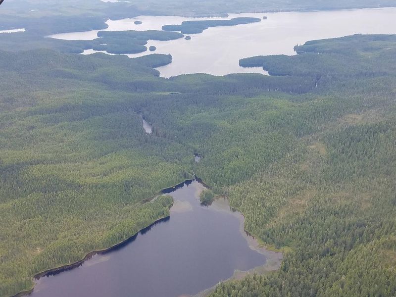 Aerial Image: Karta Lake Outflow