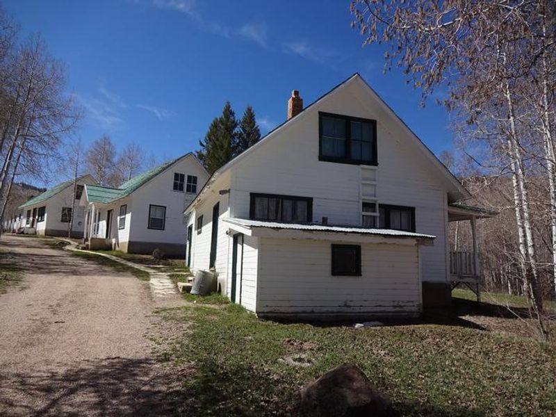 Gooseberry Admin Site cabins two, three and four looking south
