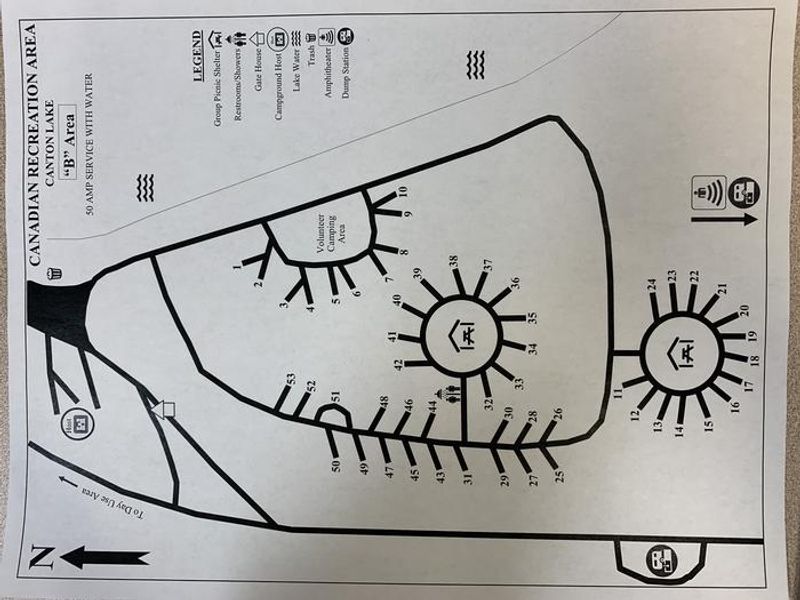 Canadian B campground map