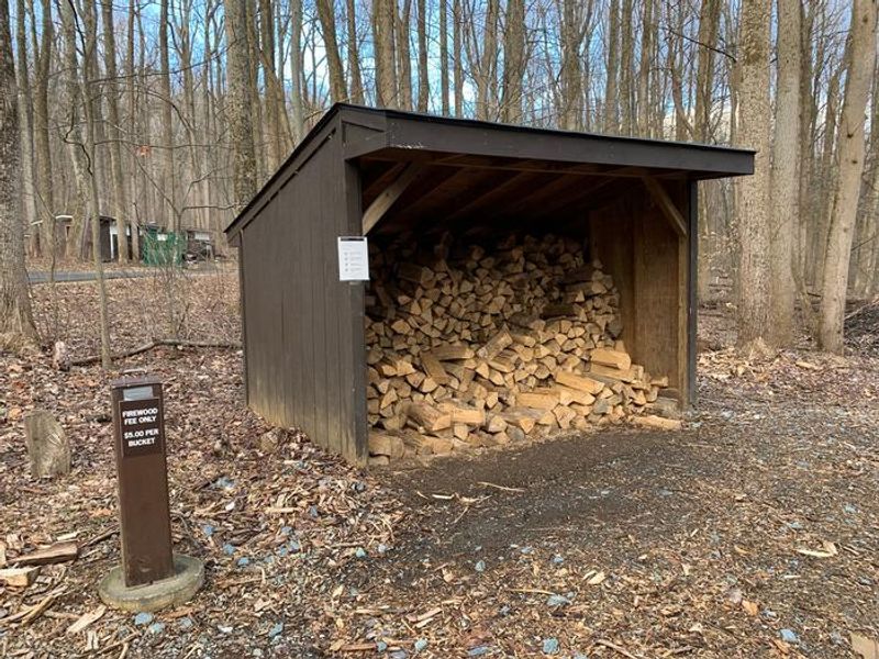 Firewood is available throughout the season to reservation holders.  A requested donation of $5 per bundle assists with campground improvements.