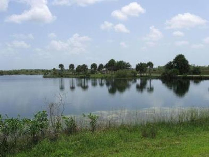 View of the lake at campground