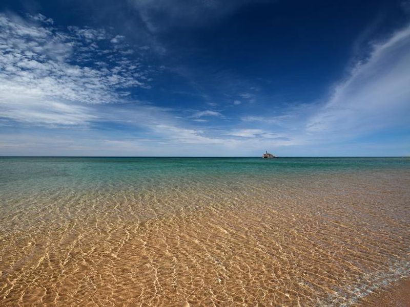 View of the Morazan Shipwreck from South Manitou Island