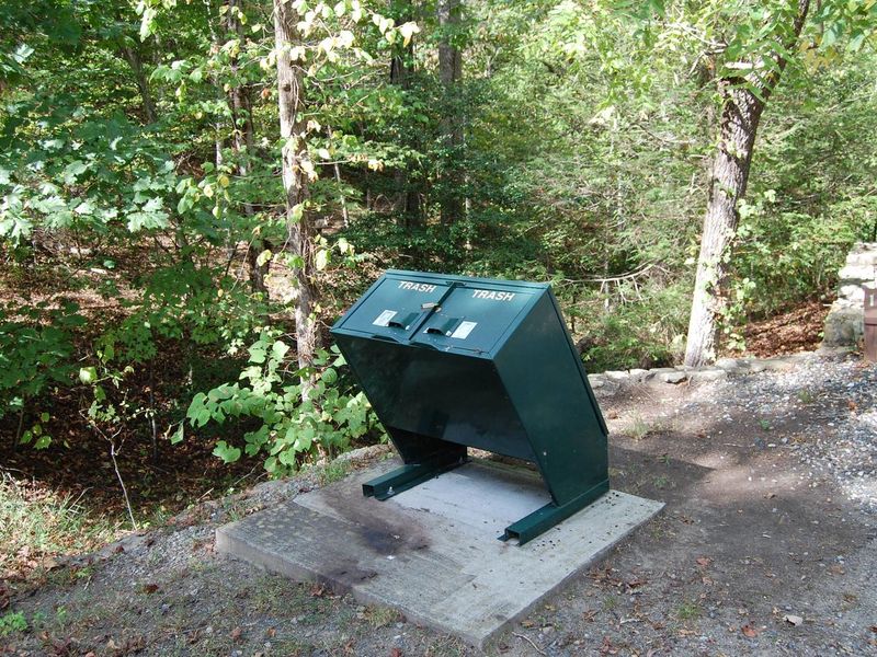 Bear-Safe waste receptacles located throughout.  Practice bear safety and do not leave food unattended outside vehicle. 