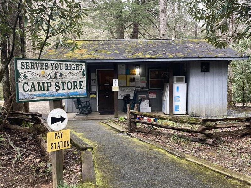 Camp store at entrance to campground