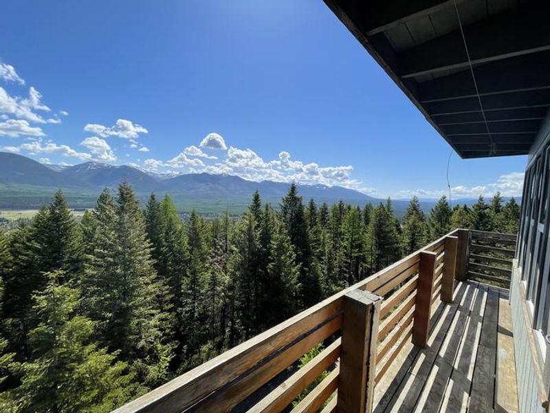 View facing East -Swan Mountain Range 
