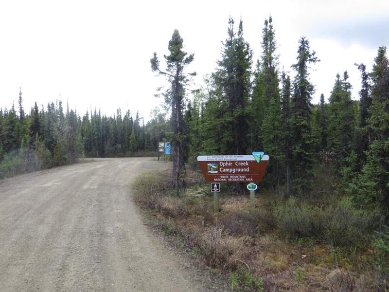 Ophir Camp Ground Entry Sign