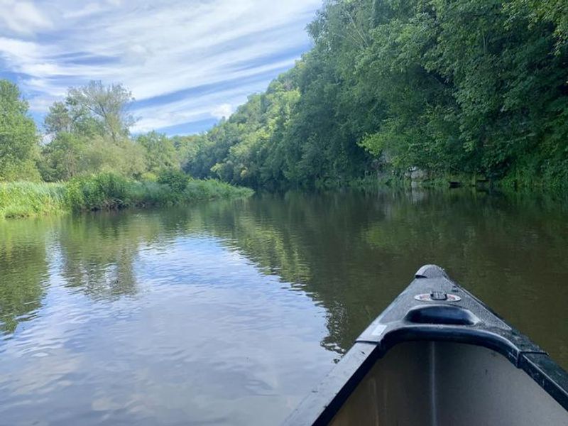 Kayaking on Eau Galle river