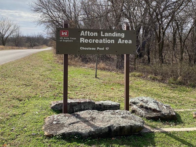 Afton Landing located on the Verdigris river