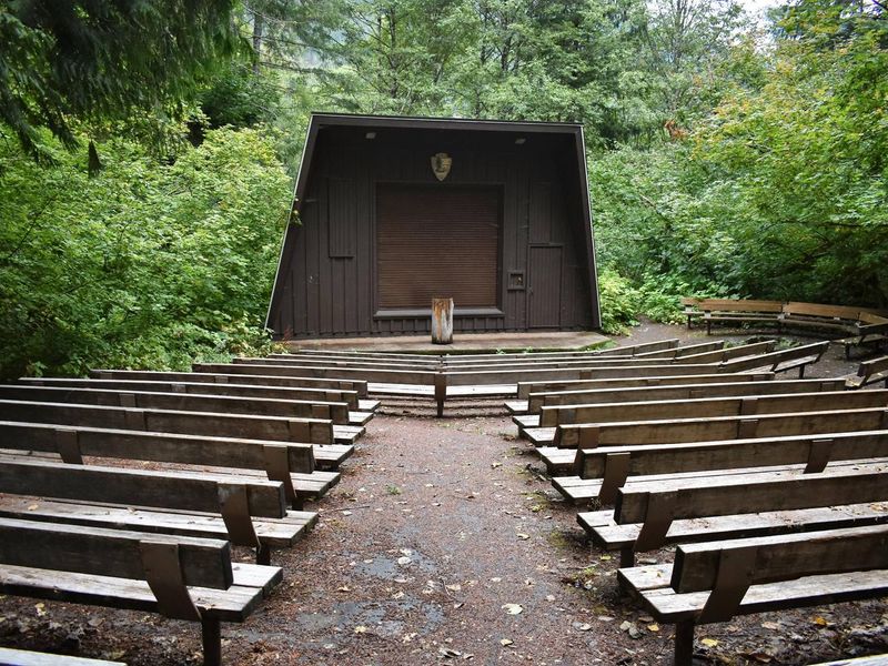 Amphitheater at Colonial Creek Campground for Ranger Programs