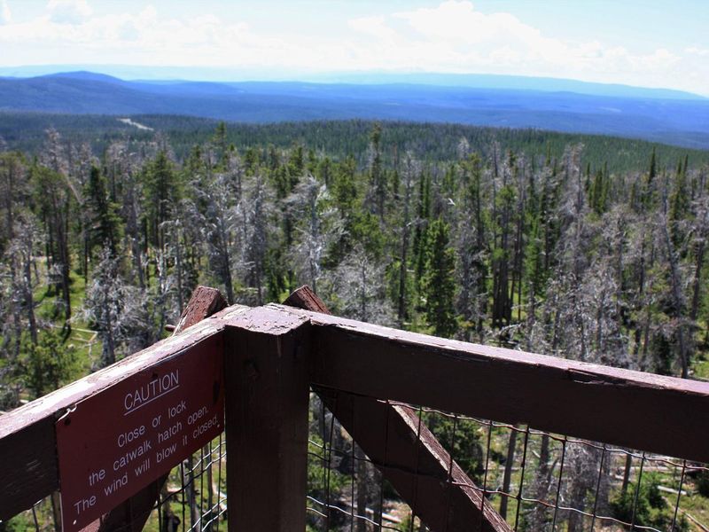 Spruce Mountain Fire Lookout Tower views