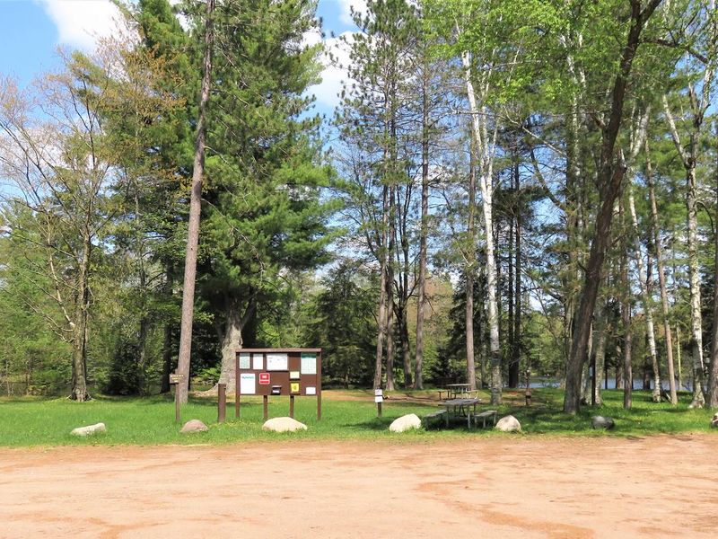 Picnic Point camping area as viewed from the parking lot