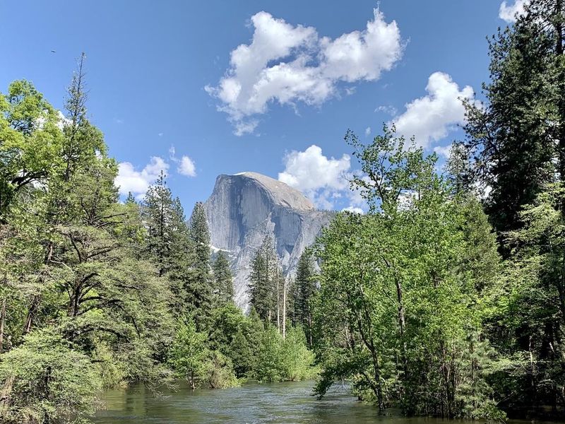 Half Dome in Spring from Sentinel Bridge