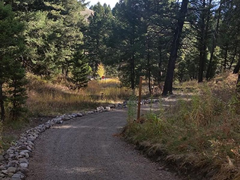 This OHV trail provides direct access into the Group Area without going through the individual campsites area.