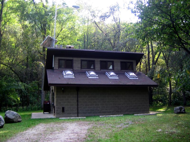 Restrooms at Glade Creek campground