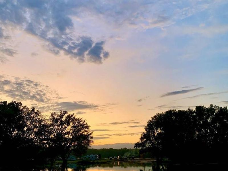 Photo in Lower Loop of park looking over Peck Lake