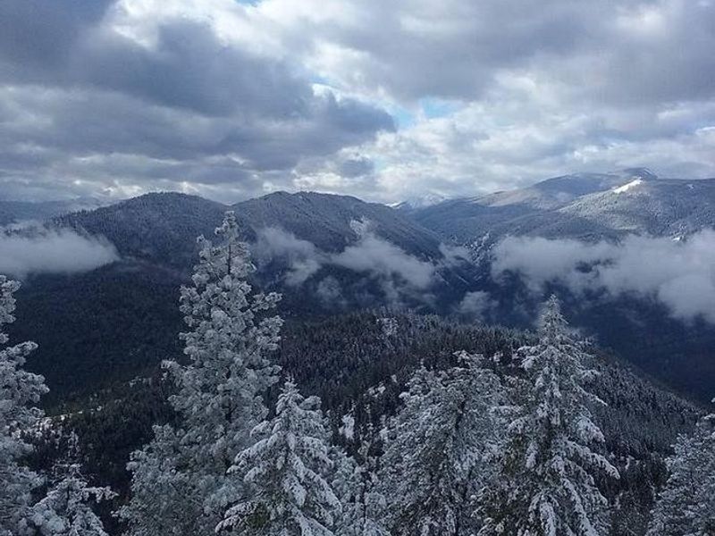 Thompson Peak Lookout Tower fall view.