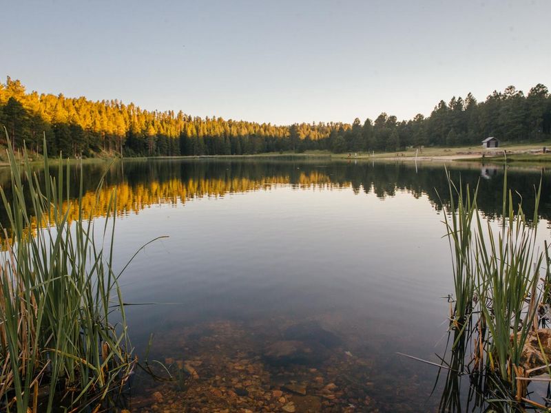 Sunset at Roubaix Lake
