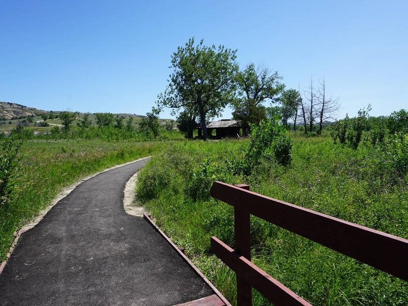 The Little Missouri Nature Trail is adjacent to the campsite. 