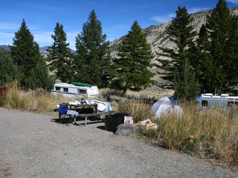 Mammoth Campsite #75, looking north