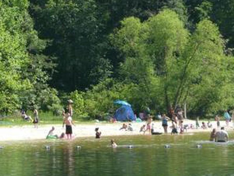 Swimming at Trout Pond