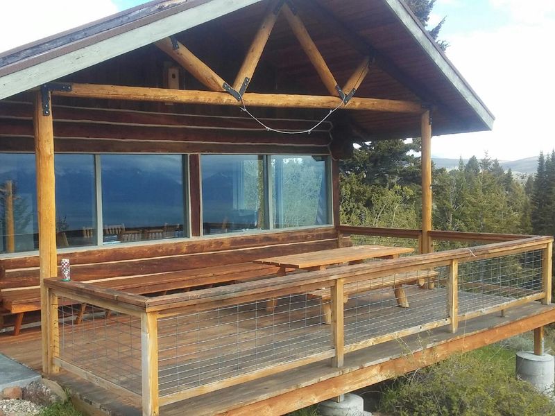 Front porch of cabin