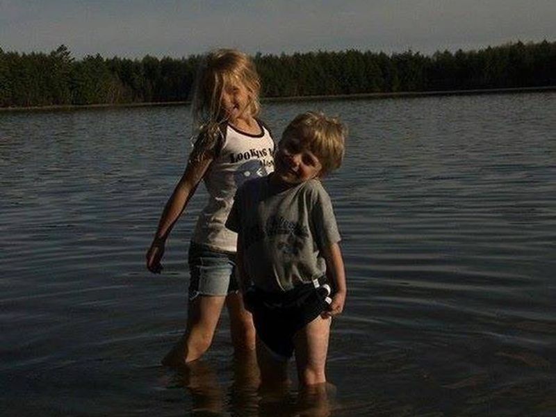 Playing in the Lake