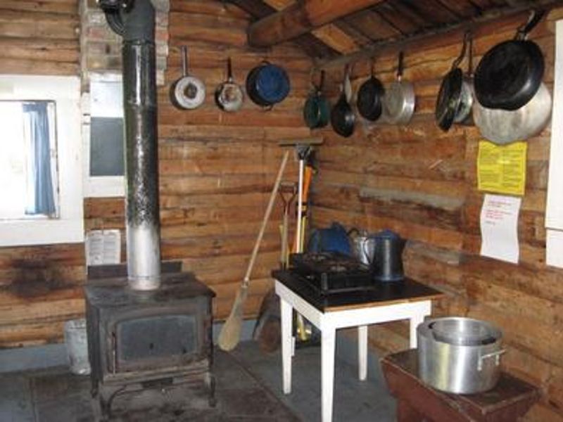 A look inside Hogan cabin.